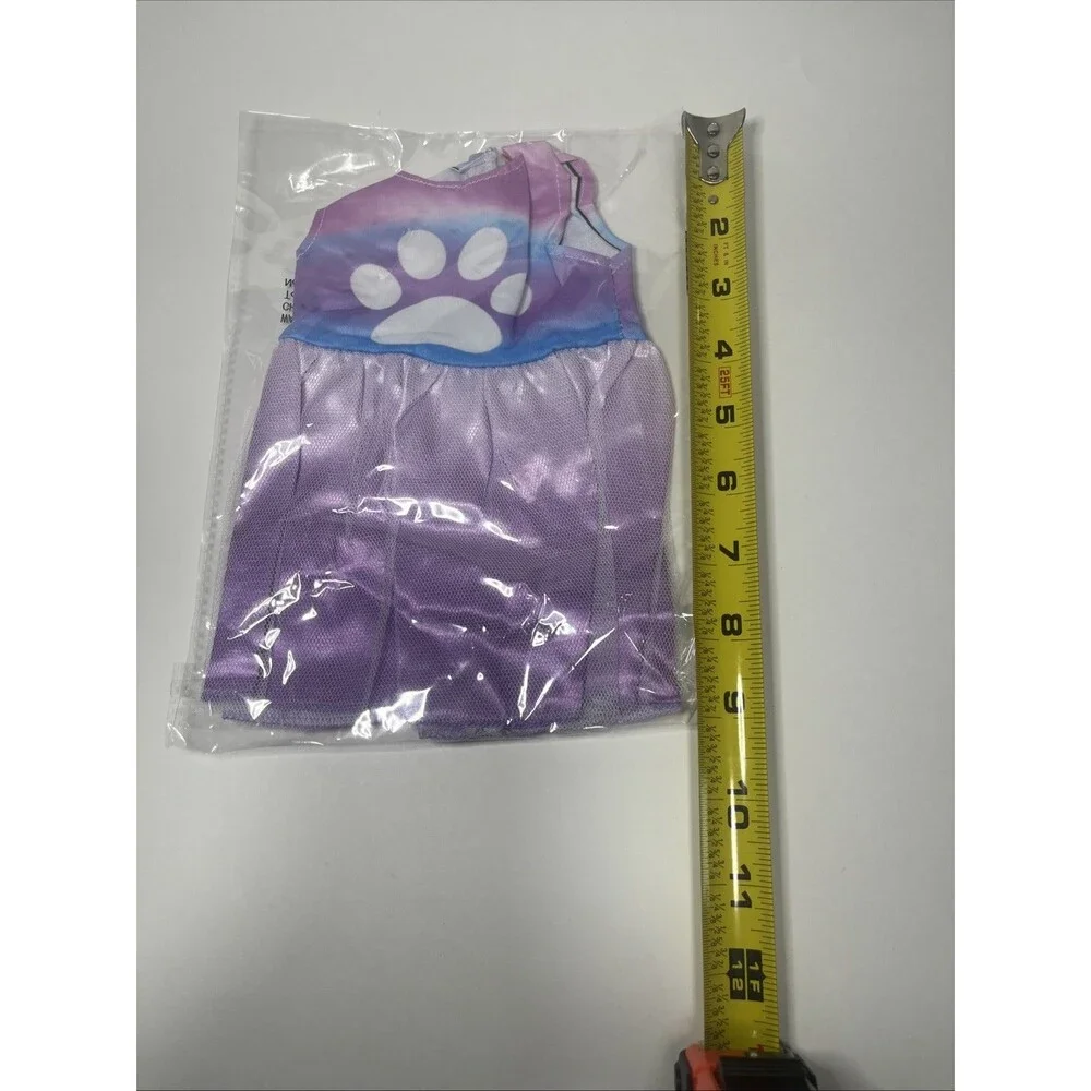 Small Dog Dog Dress Pink Purple and Light Blue Size Small